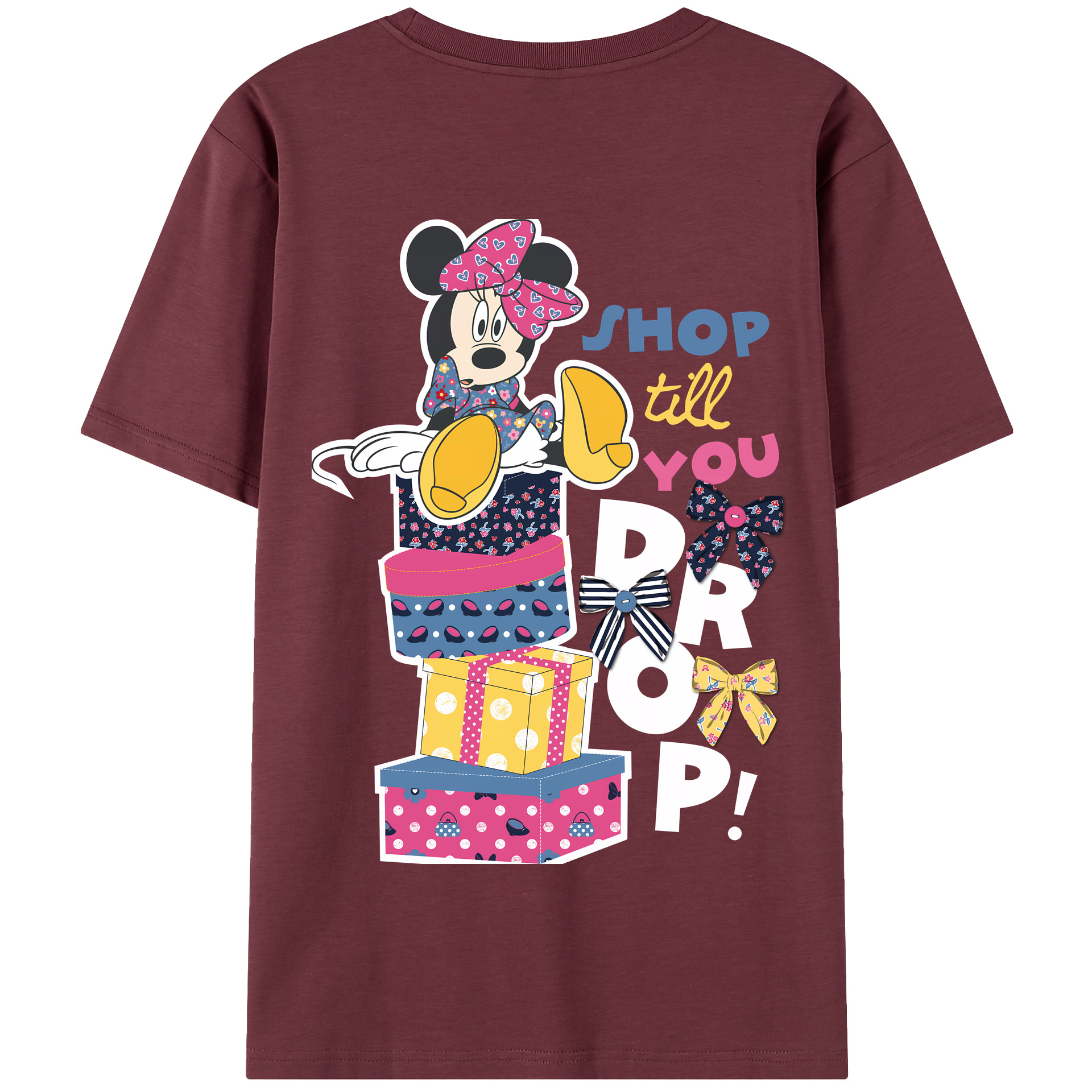 （画像用） ミッキーマウス Mickey Mouse 綿100％半袖Tシャツ（背面プリント）